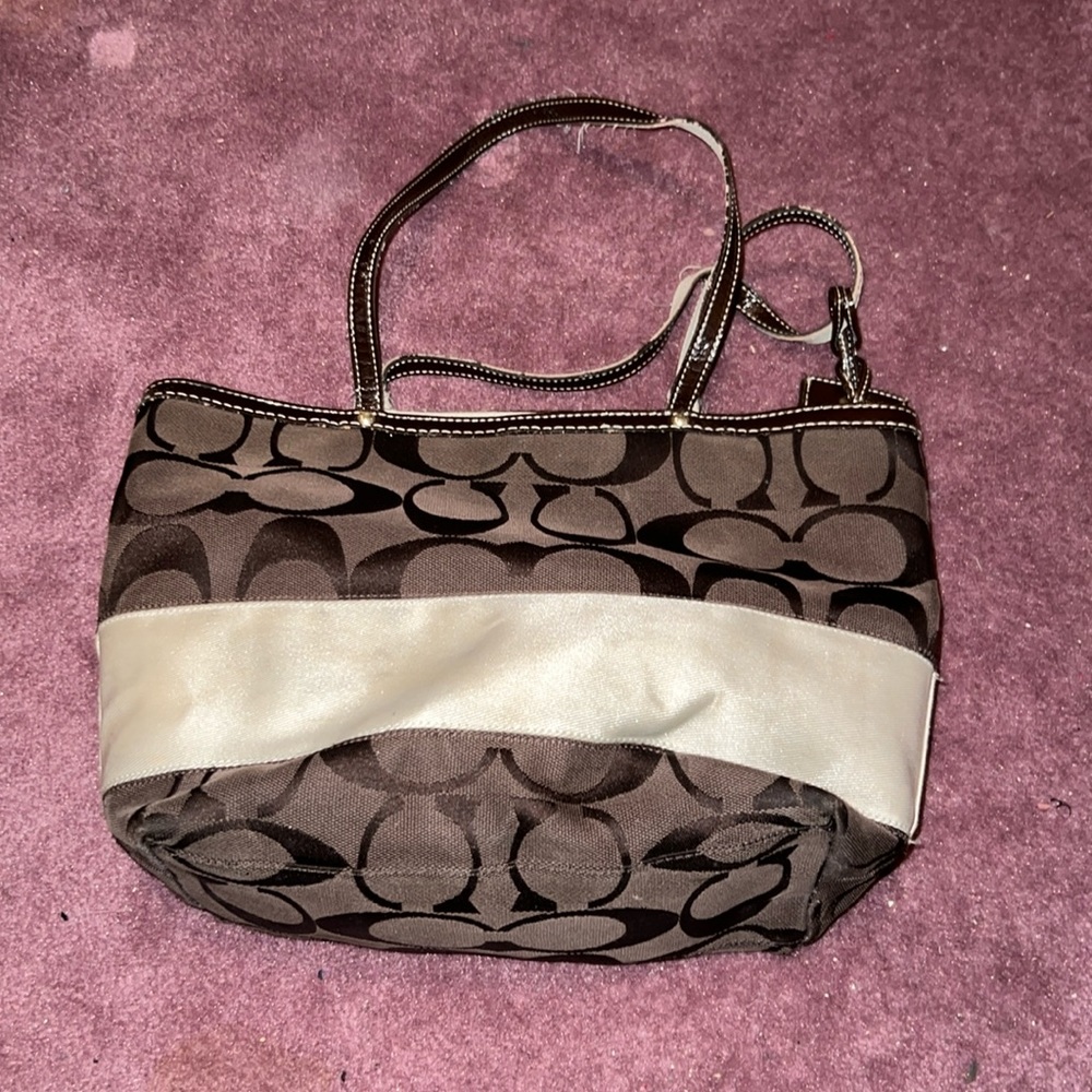 Brown coach purse